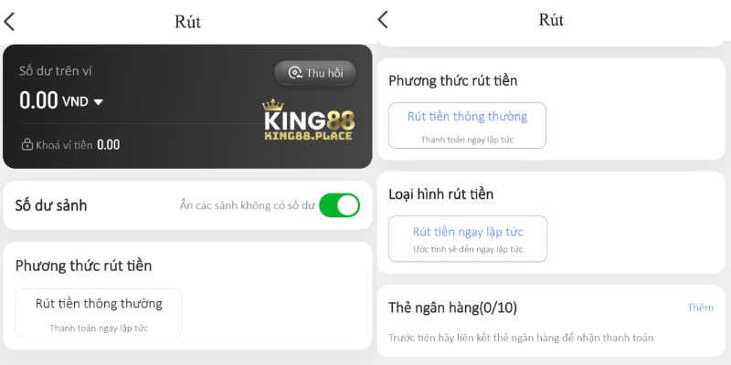 rút tiền King88